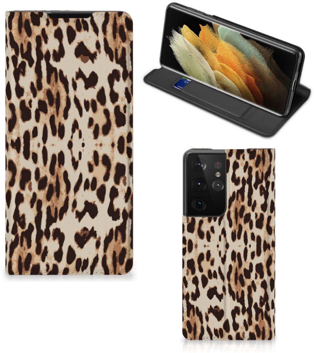 Samsung Galaxy S21 Ultra Hoesje maken Leopard