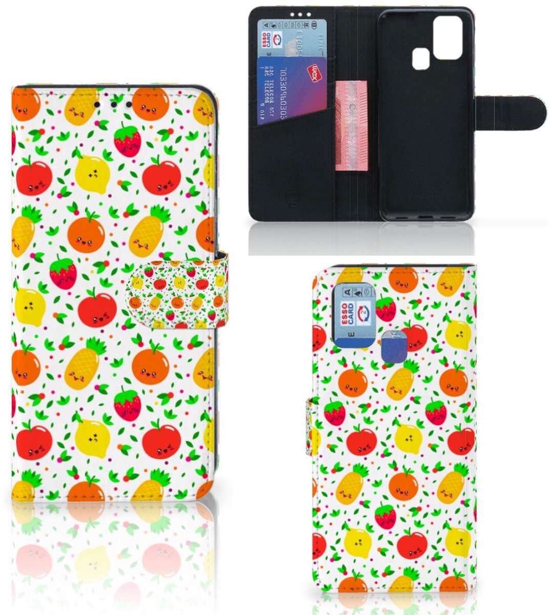 Book Case voor Samsung Galaxy M31 Book Cover Fruits
