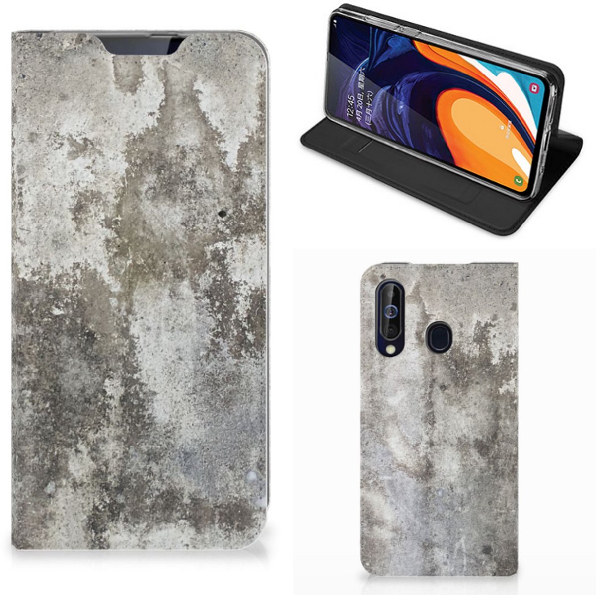 Samsung Galaxy A60 Standcase Beton Print
