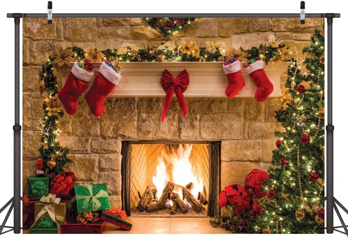 Kerst Fotografie Achtergrond 7x5FT voor Familiefeesten en Diner
