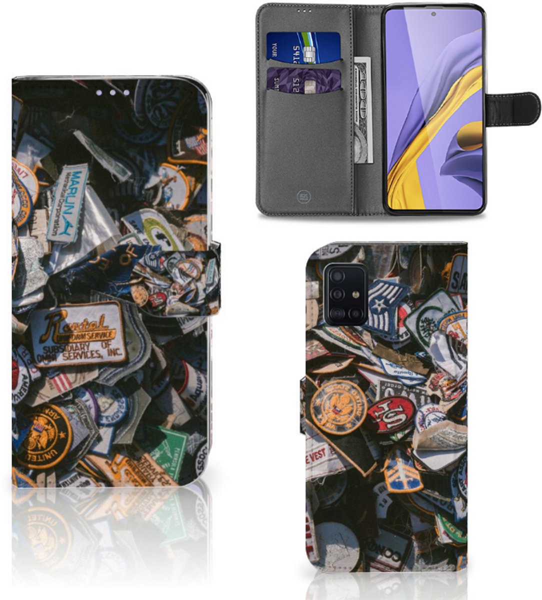 Samsung Galaxy A51 Telefoonhoesje met foto Badges