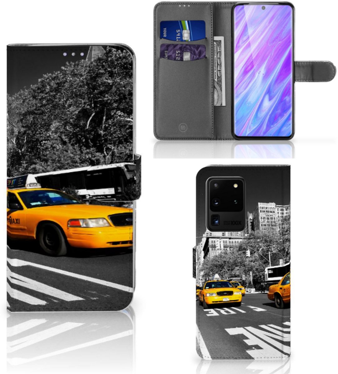 Samsung Galaxy S20 Ultra Flip Cover New York Taxi