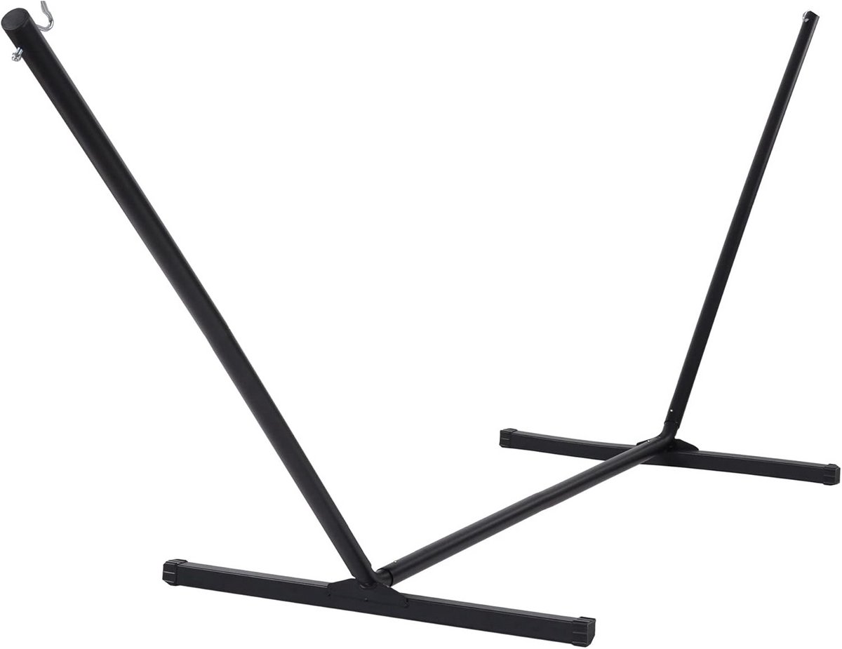 Zware Hangmatstandaard 12 FT - Draagbaar met 500 lbs Capaciteit - Zwart