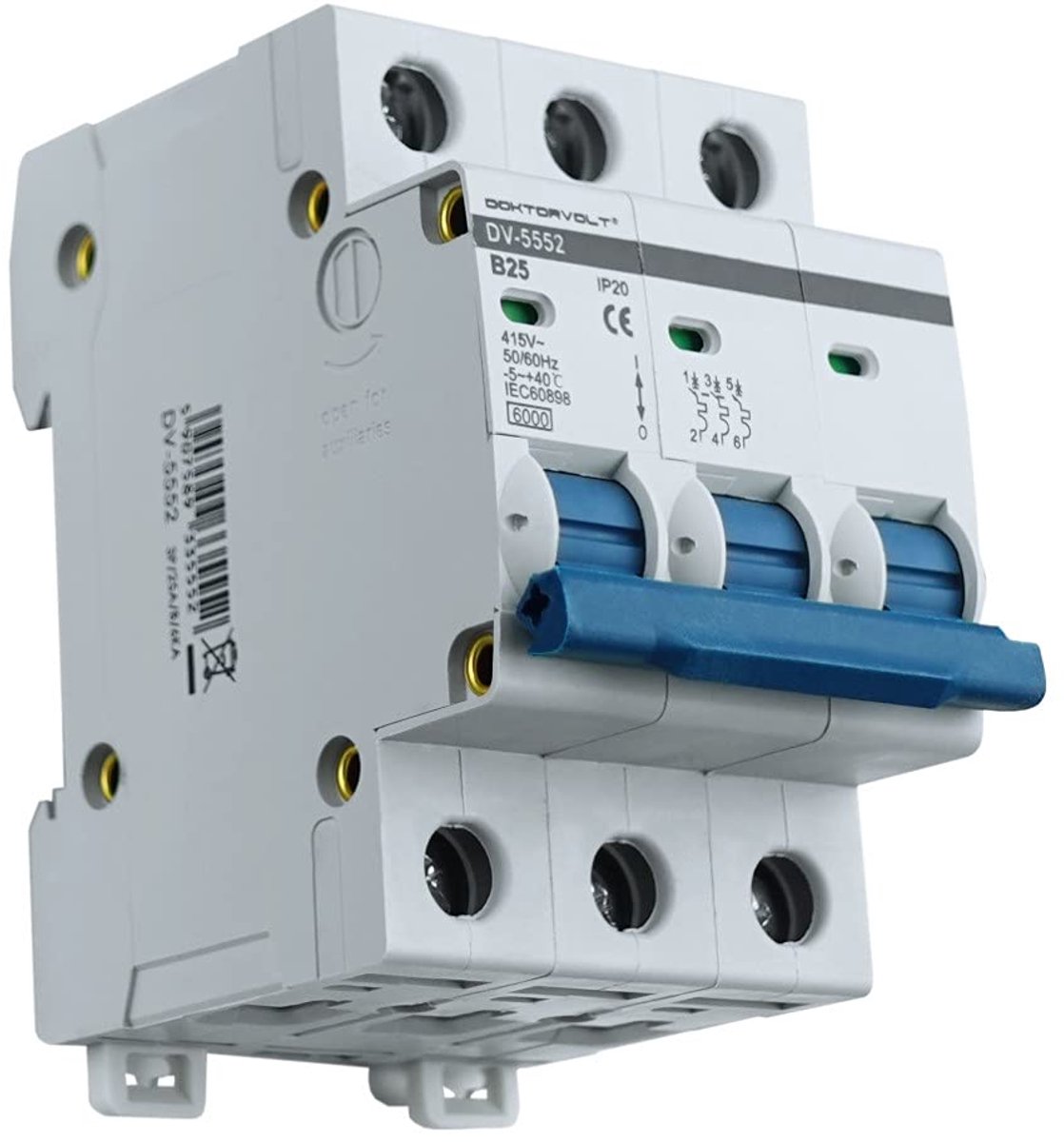 Stroomonderbreker 3P B25A 6kA LS-schakelaar voor betrouwbare stroomonderbreking
