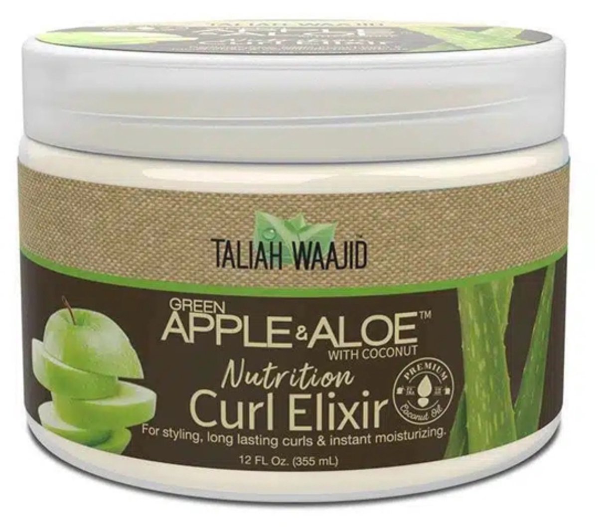 Taliah Waajid - Green Apple & Aloe - Nutrition - Curl Elixir- Krullen Creme - 355ml