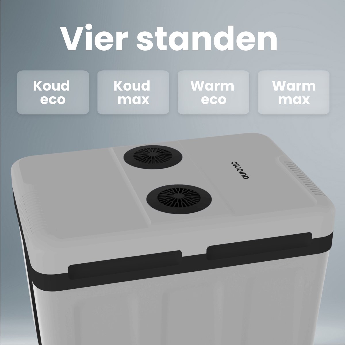 Auronic Koelbox Elektrisch 12V en 230 volt - 40L - Auto - Camping Koelkast - Koelen en Verwarmen - Frigobox - Lichtgrijs – foto 7
