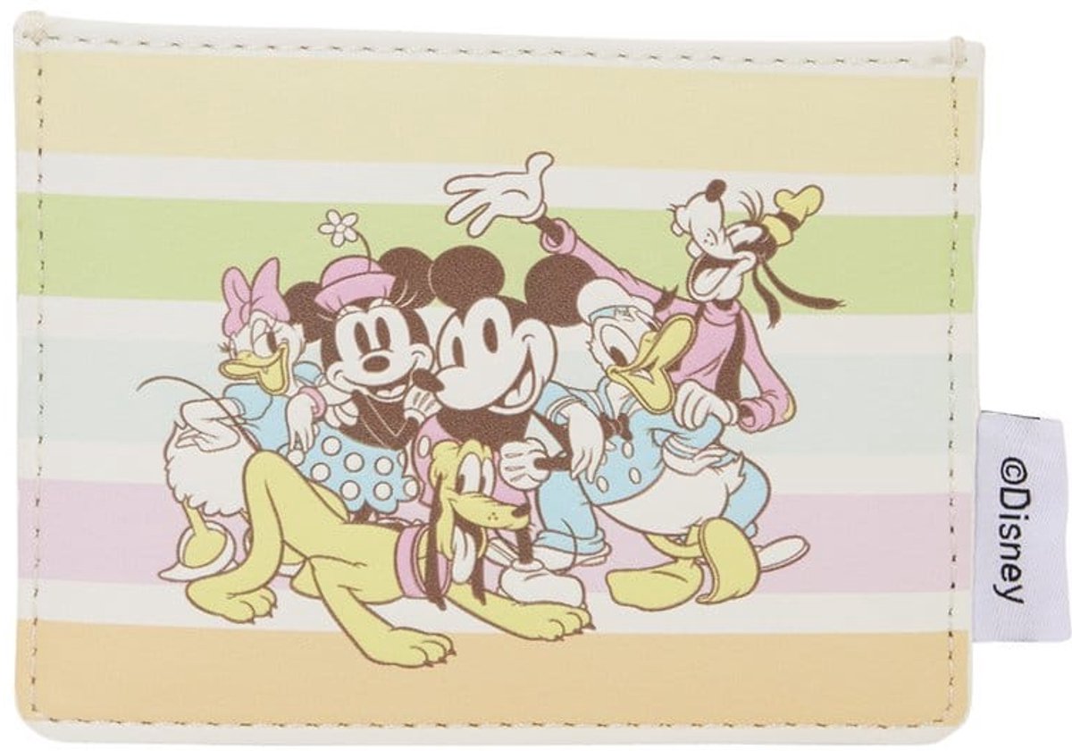 Loungefly Disney by Loungefly Cardholder Mickey and Friends Rainbow Stripes Wallets