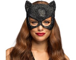 Boland - Masker Mirage cat Zwart - Volwassenen - Kat - Glitter & Glamour - Sexy