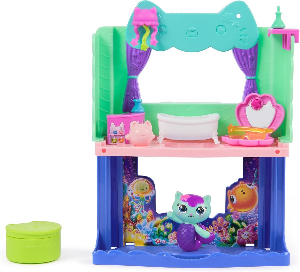 Speelset Badkamer met Zeemeermin Figuur voor Poppenhuis