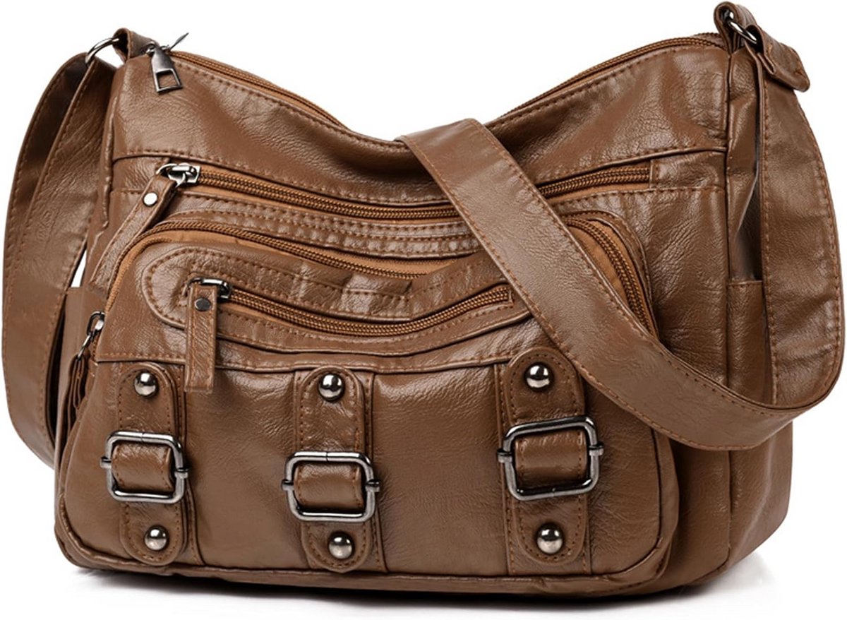 Grote Dames Shoppertas PU Leer Handtas Schoudertas