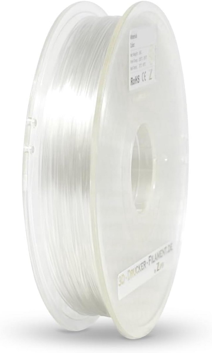 PA12 Nylon Filament voor 3D Printer 1.75mm 500g Transparant voor Hoge Sterkte Onderdelen