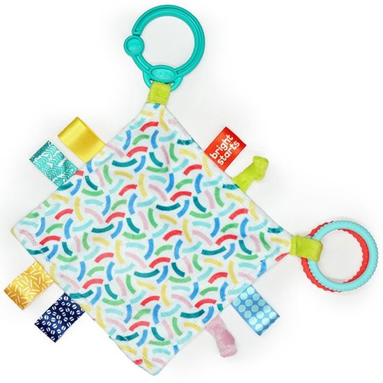 Bright Starts knuffeldoekje Fuzzy Feelies - multicolor baby speelgoed. van Merkloos — afbeelding 4