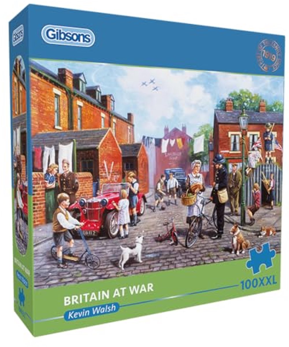 Gibsons puzzel Britain at War - educatief spel - 100 XXL stukjes.