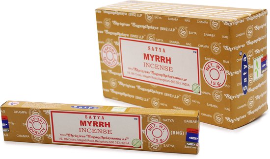 Bâtonnets d'encens Satya 15 g - Myrrhe