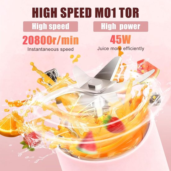 Blender To Go - Smoothie Maker - Draagbare Blender - keukenaccessoire van Merkloos — afbeelding 5