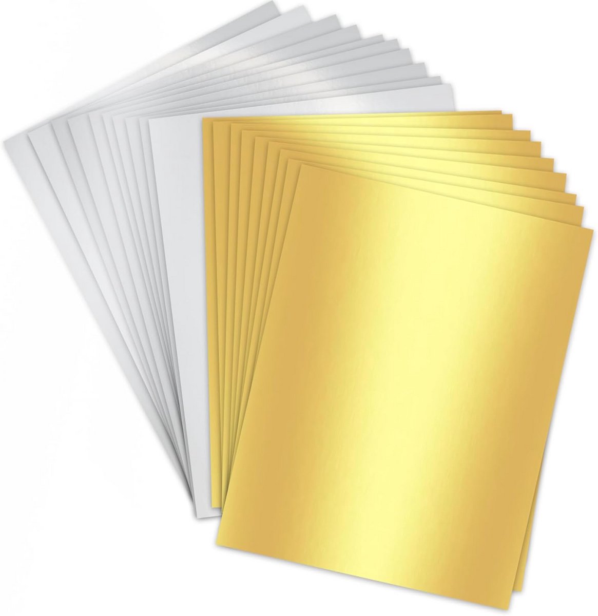 Goud en zilver origamipapier set