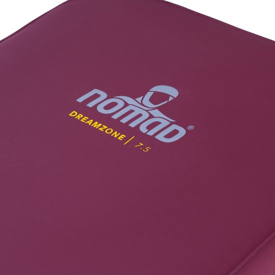 NOMAD® Dreamzone 7.5 Slaapmat - 198x68 - Dikte 7,5 cm - Oudroze - 1 Persoons Luchtbed - Makkelijk opblazen en legen - Incl Hoes van Merkloos — afbeelding 2