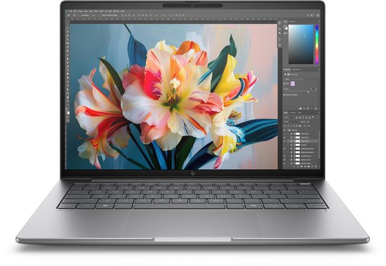 HP ZBook 8 G1i 14 U7-255H/24GB2/1TBM2/16WUXGA W11P/WLAN/BT/CAM/FPR/Nvidia RTX 500 Ada 4GB Intel Core Ultra 7 Mobiel werkstation 35,6 cm (14") Touchscreen WUXGA 24 GB DDR5-SDRAM 1 TB SSD Wi-Fi 7 (802.11be) Windows 11 Pro AI Workstation, AI PC Zilver