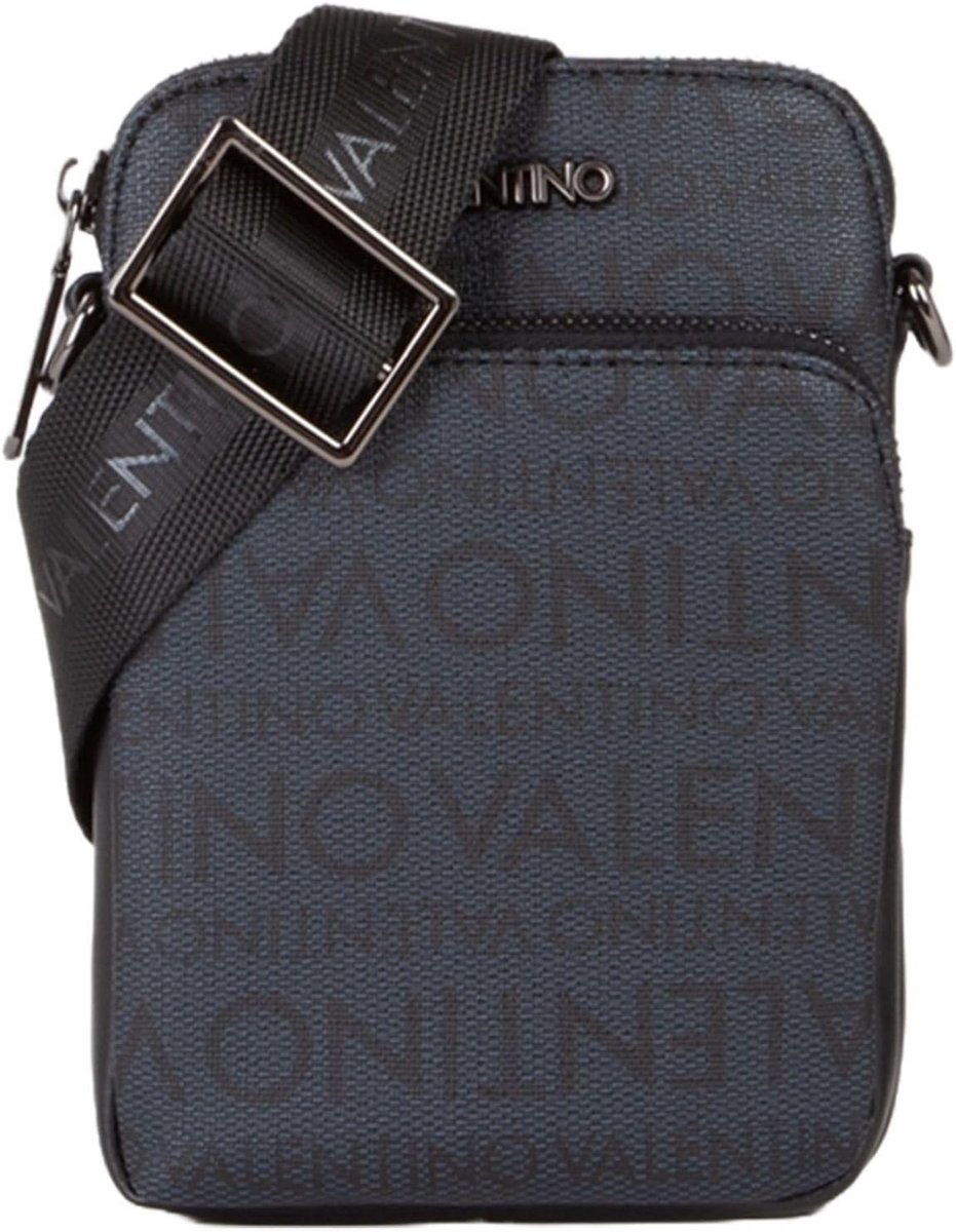 Leren Crosbodytas voor Heren Blauw/Zwart
