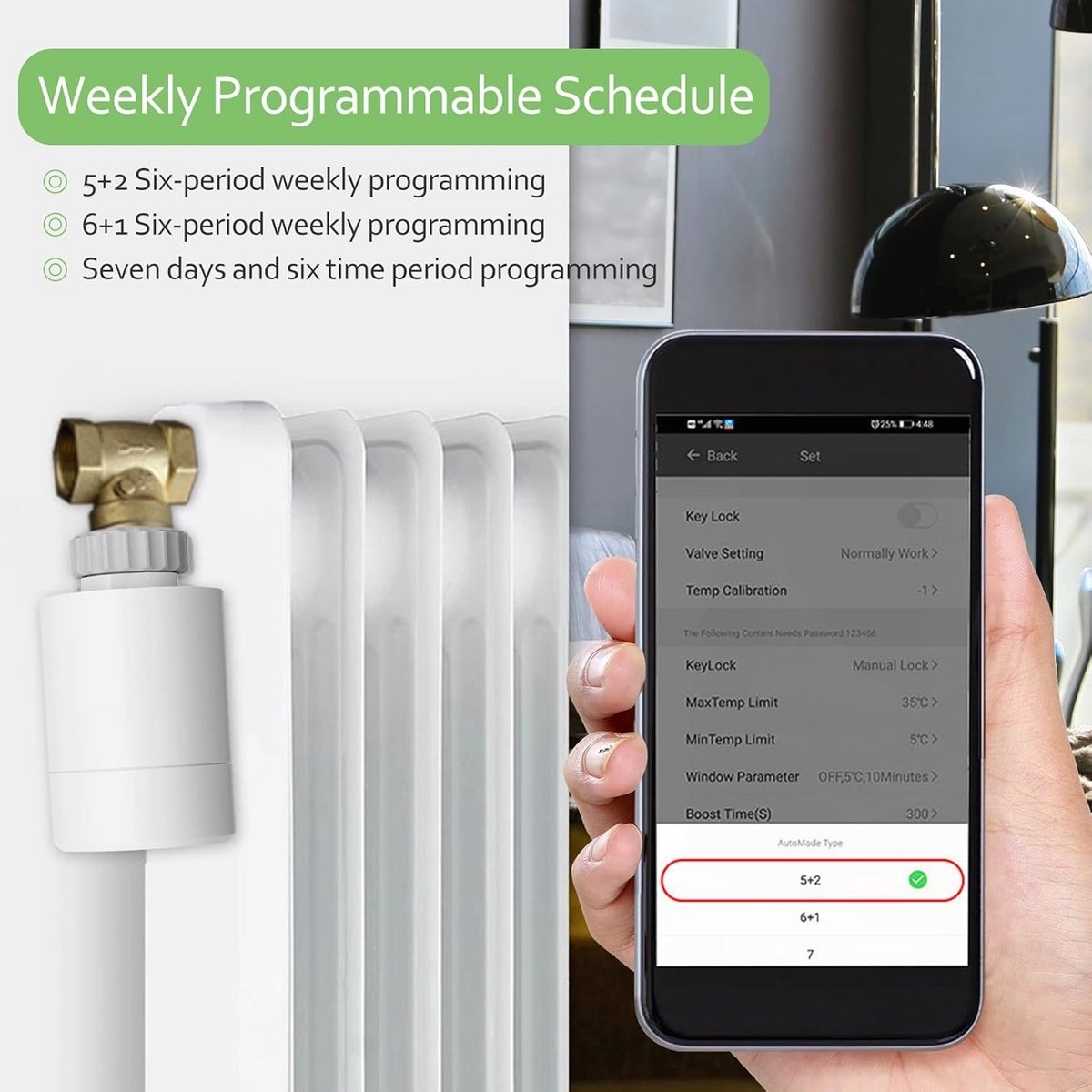 Slimme Radiatorkraan Zigbee Thermostaatkraan voor App Bediening