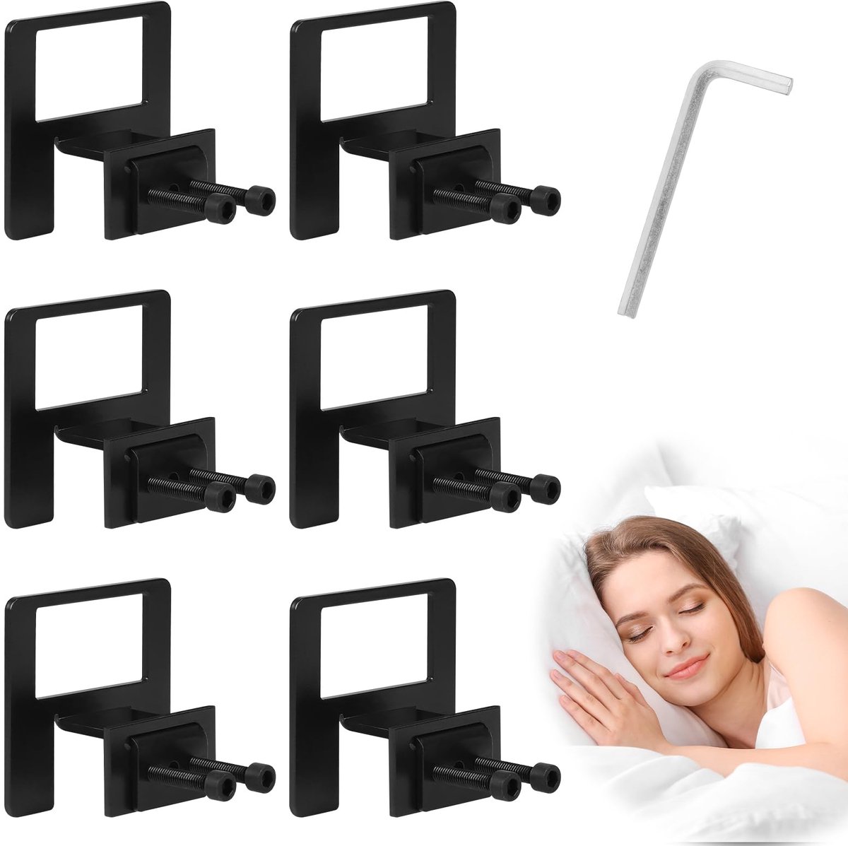 Matras Klemmen - Antislip Bevestiging - Voor Bedframe Dikte 10-33 mm