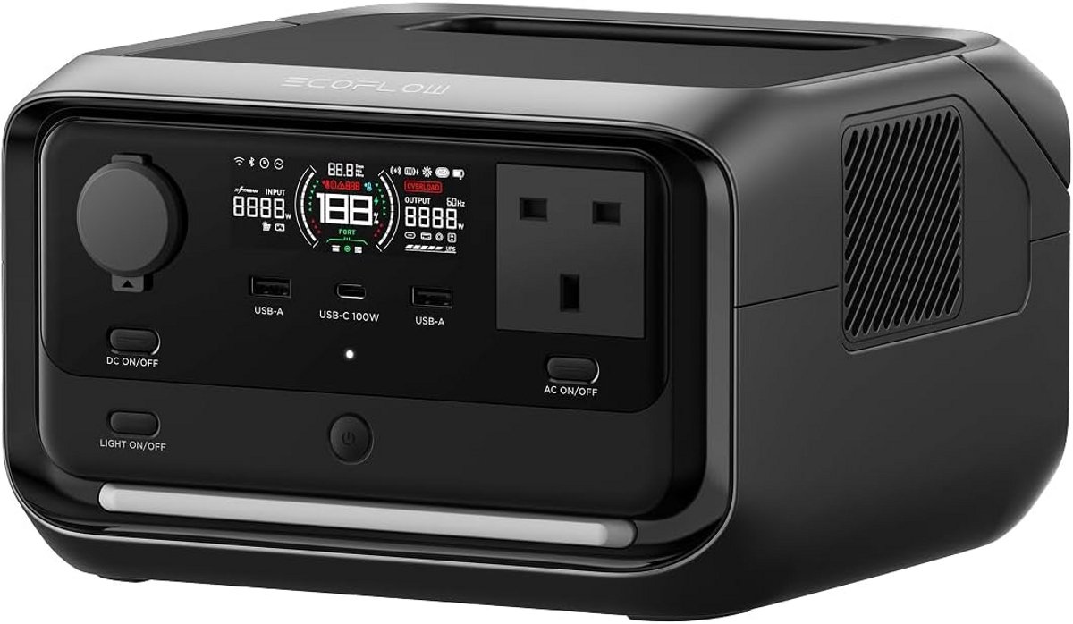 Draagbare Powerstation met 286Wh LFP Batterij en 1200W Vermogen