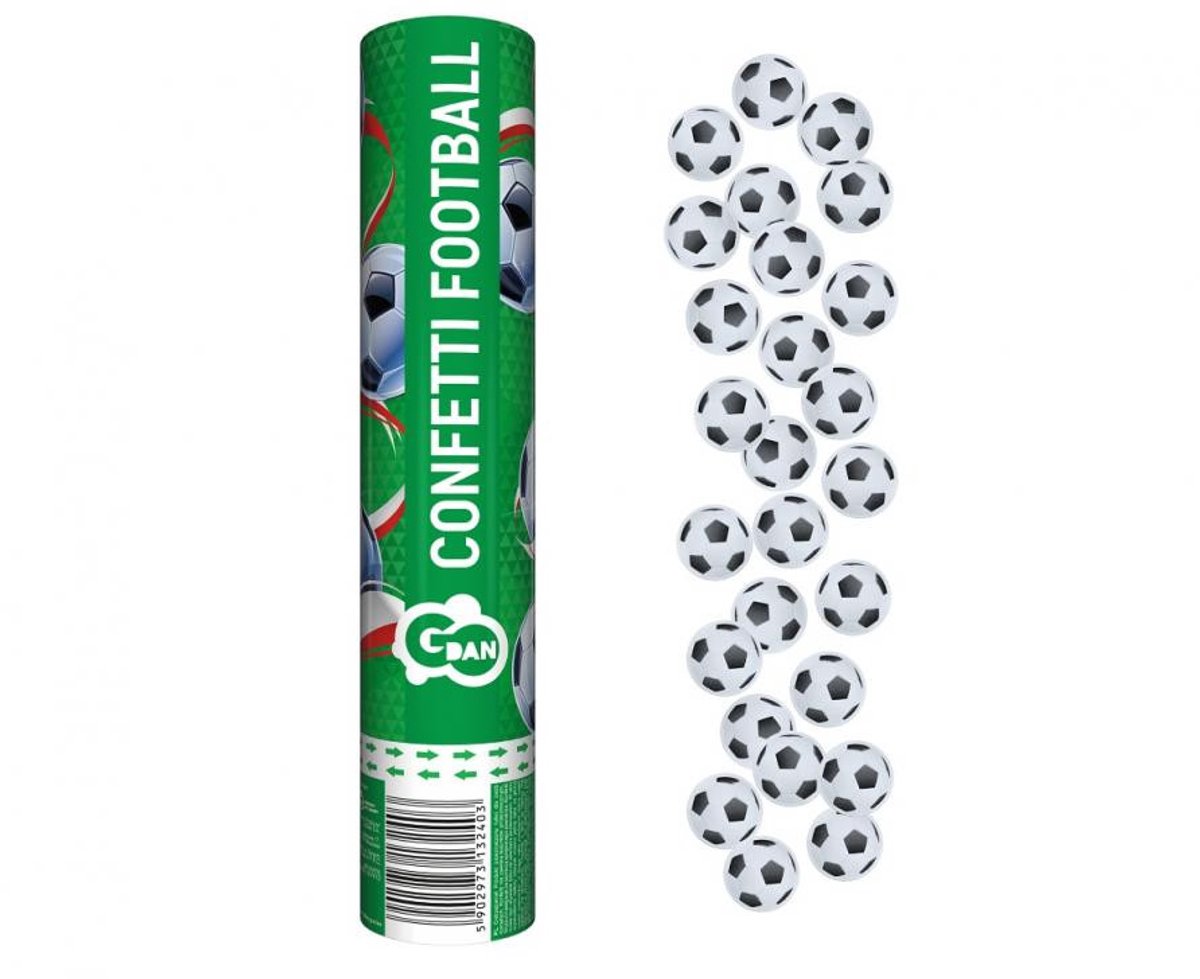 Gefeliciteerd met je verjaardag Voetbalwedstrijd, Voetbalconfetti Schutter 30 cm