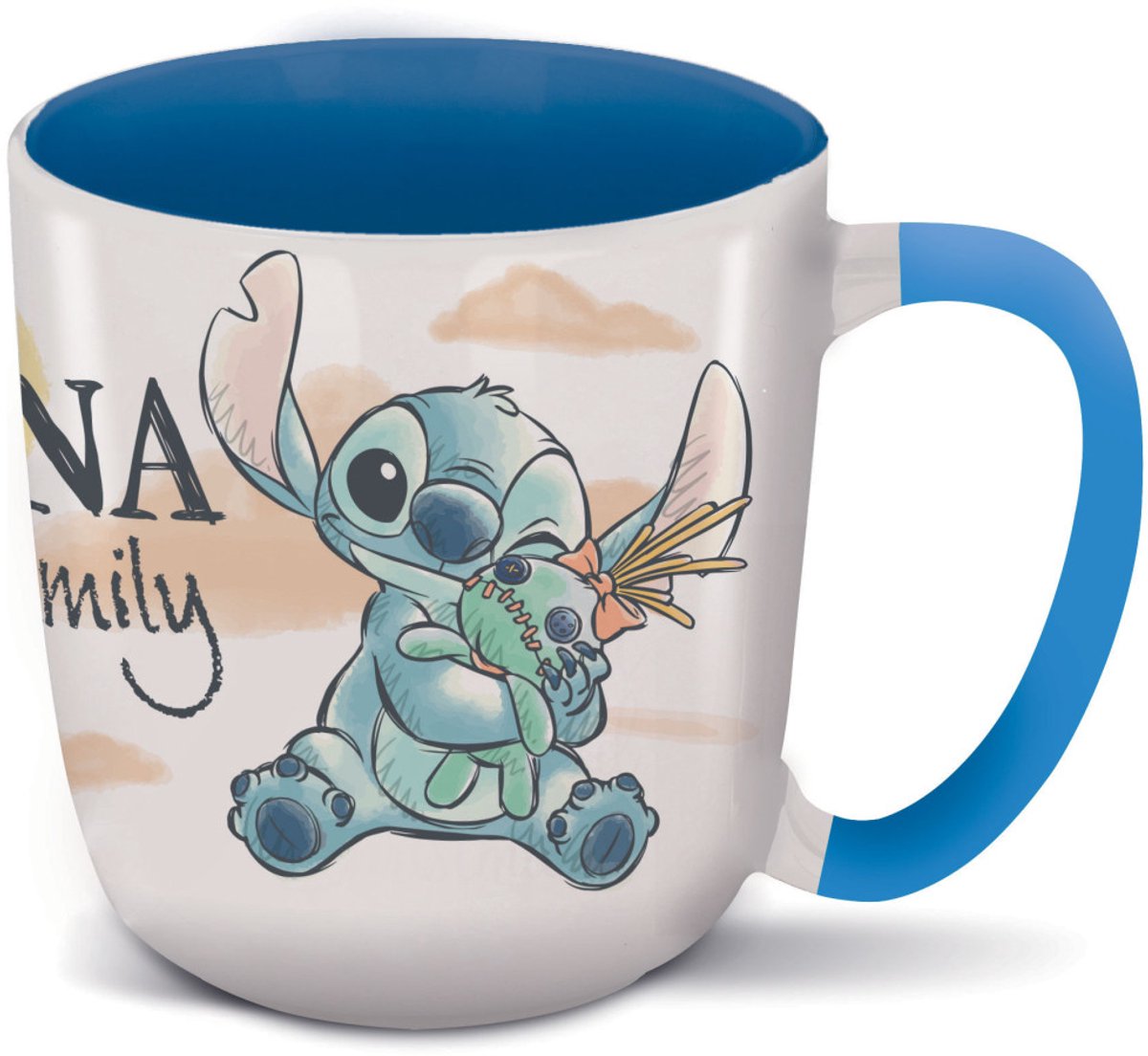 Disney Lilo and Stitch Ohana Elite porseleinen mok 400 ml (14 oz) in Cadeaudoos