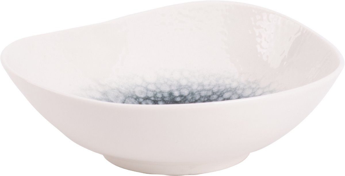 Maastricht Porselein Schaal Grey Mineralis Organic 15 cm 35 cl 2 stuks