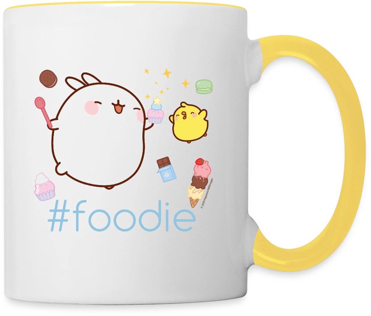 Molang Piu Piu Snoepjes #Foodie Mok Tweekleurig