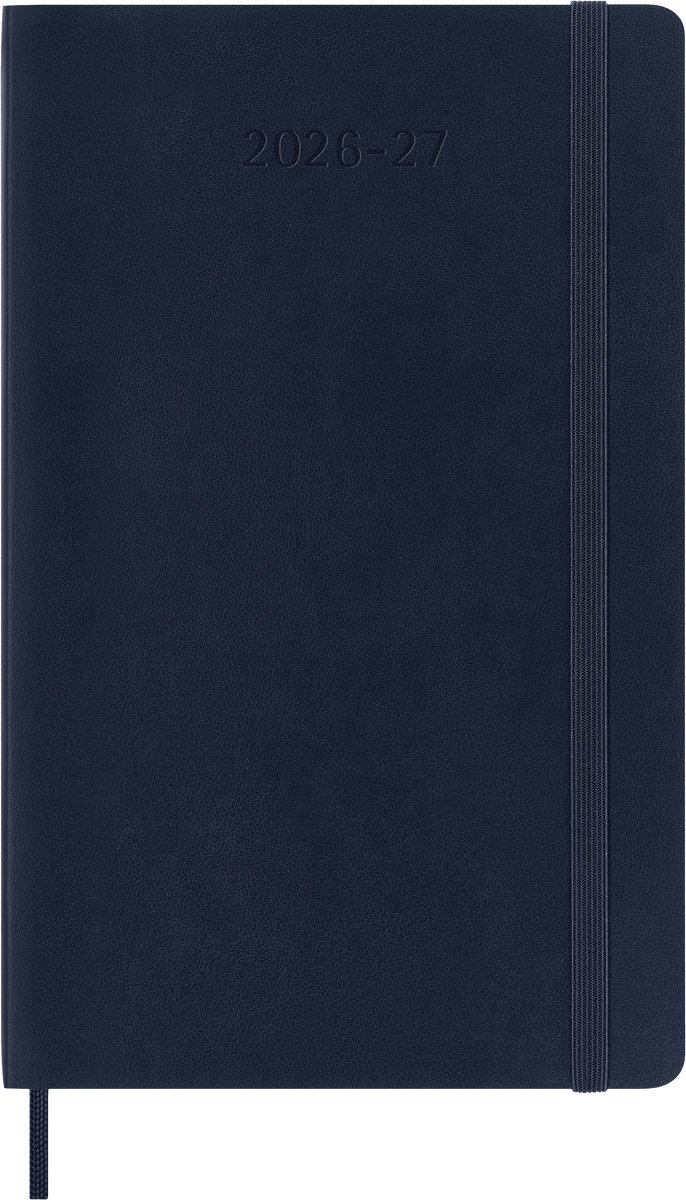 Moleskine 18 Maanden Agenda - 2026/27 - Wekelijks - Large - Zachte Kaft - Saffier Blauw
