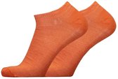 Merino Love X10 Sneaker Sokken - Merino Wol - Lage Sokken - Unisex - 39-42 - Pumpkin Orange - 2 Pack