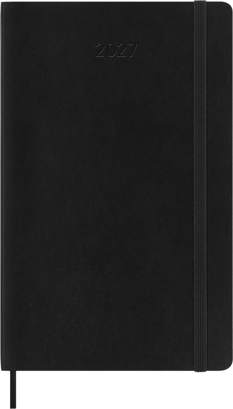 Moleskine 12 Maanden Agenda - 2027 - Wekelijks - Large - Zachte Kaft - Zwart