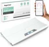 Regal Care® Babyweegschaal – Baby Weegschaal Digitaal – 5g Nauwkeurig – Bluetooth App – Auto Hold – Meetlint – USB-C Oplaadbaar – Opberghoes