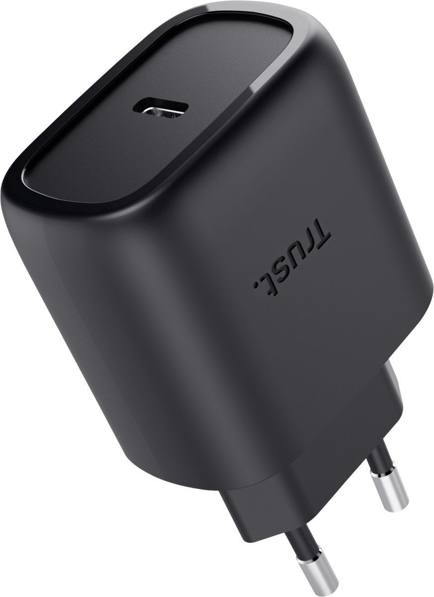 Trust Maxo GaN - 45W USB-C Oplader - Snellader voor laptop, tablet en smartphone - 2m Kabel - Zwart
