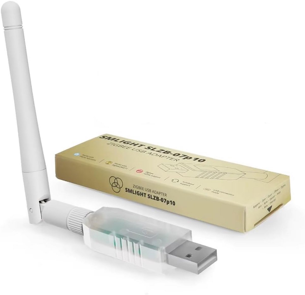 Zigbee USB Stick Zender Ontvanger met 3DB Antenne voor Zigbee2MQTT, ZHA en Home Assistant