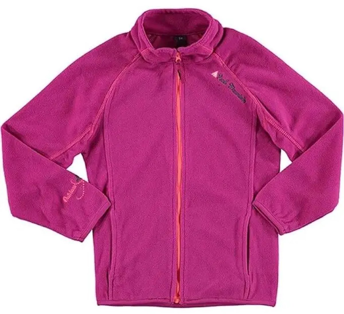 Microfleece sweatshirt met volledige rits voor meisjes Peak Mountain Fafone Fuschia