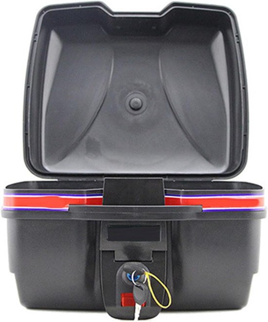 Allecto- Motorstaartkofferbak - Waterdichte - Zwarte - Motorfietsscooter - Elektrisch voertuig - Opslagdrager - Geschikt voor - Alle Modellen - 13,8 x 9,6 x 10,6 inch