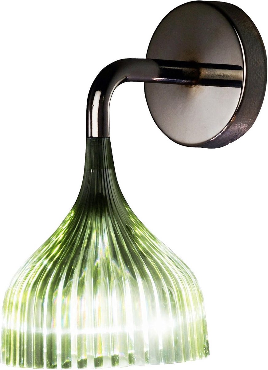 Moderne Design Wandlamp Plissé Polycarbonaat Groen
