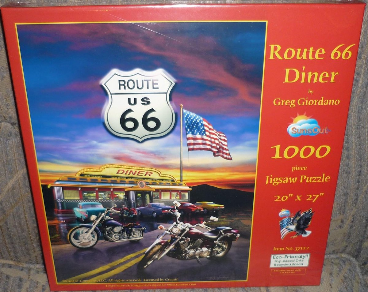 1000-Delige Puzzel Route 66 Diner Scène