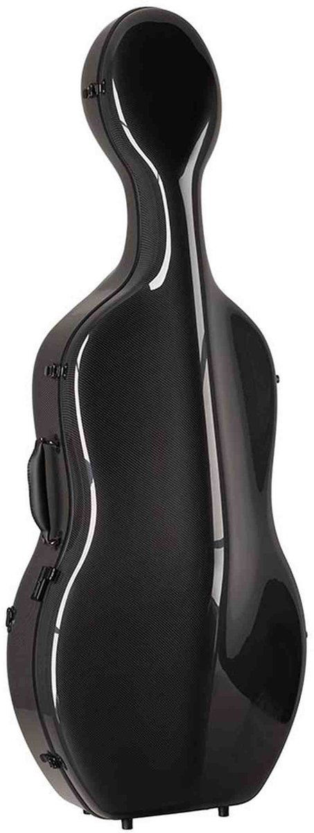 Leonardo CC-844-BK Pro Series cellokoffer 4/4 full carbon zwart 3,8 kg