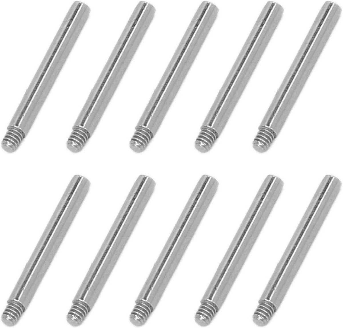 Allecto- Vervangende horlogeband schroefpen - Veilig staal - Horloge reparatie - 10 stuks - Horloge gereedschap en accessoires