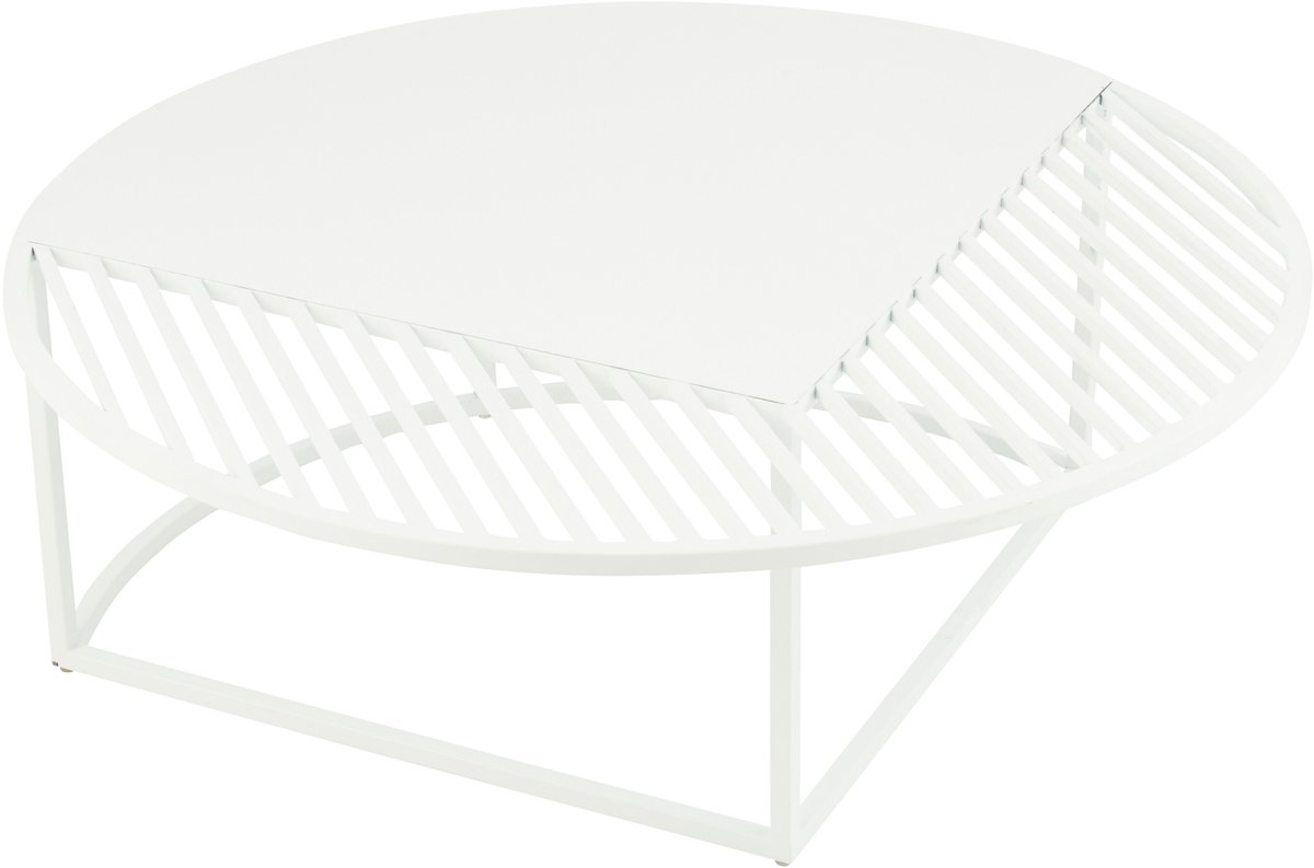 J-Line bijzettafel Outdoor Rond - metaal - wit