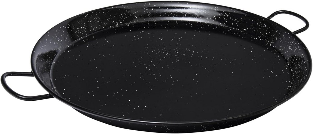 Grote Paella Pan 60cm Geëmailleerd Staal Voor Authentieke Paella