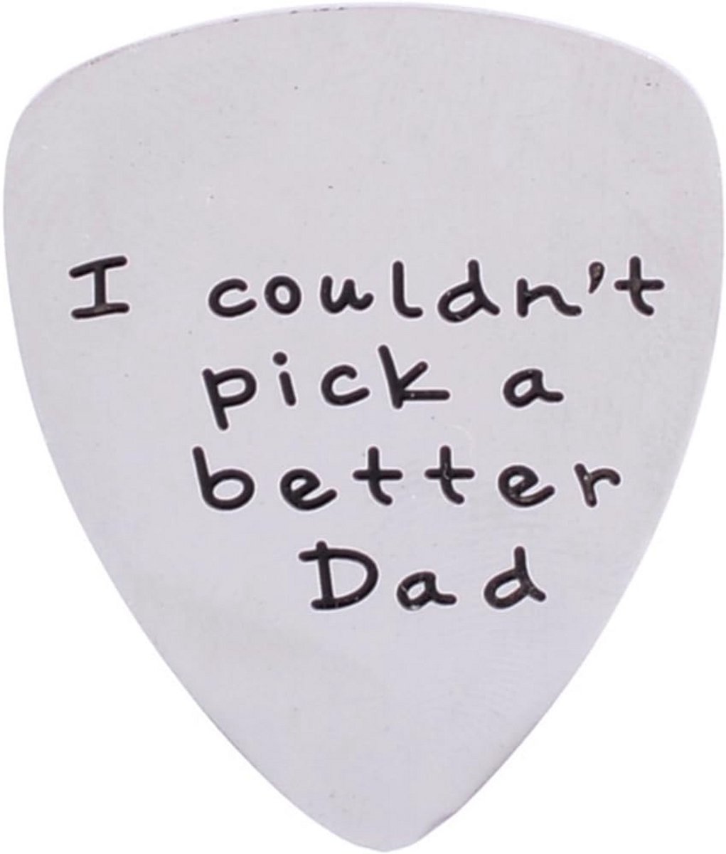 RVS Gitaar Plectrum Cadeau voor Vader - Uniek Persoonlijk Geschenk