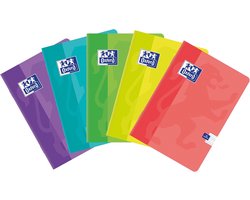 A5 Schrift Dubbel Linie - Dubbele Lijn Schoolschrift 10 Stuks Kleurenmix