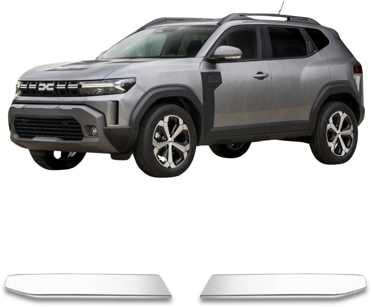 Achterklep sierstrips van roestvrij staal en chroom voor Dacia Duster vanaf 2024