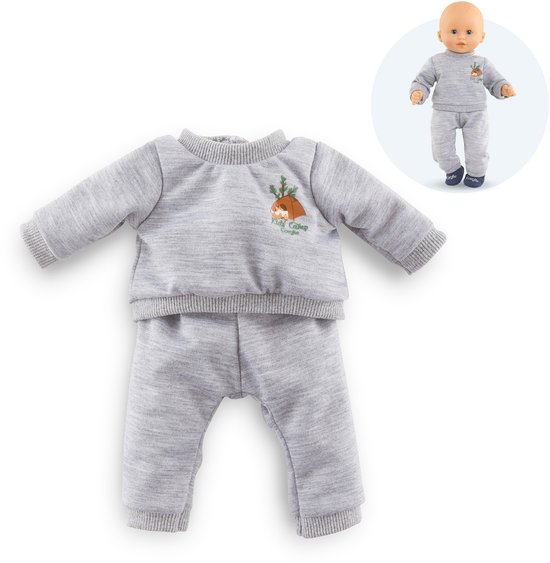 Corolle poppenkleding joggingpak grijs 30cm - accessoire poppen. — afbeelding 3