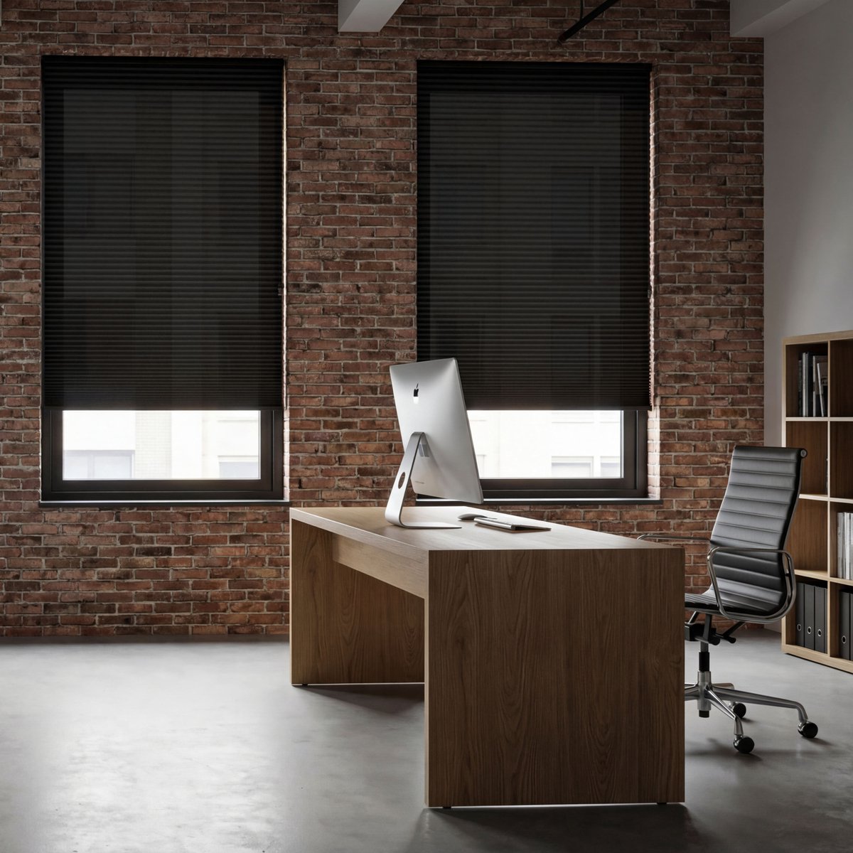 Dutchblinds - Plisségordijnen - verduisterend - Zwart - 40 x 175 cm - Raamdecoratie op maat – foto 2