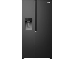 ETNA AKV5178IZWA - Amerikaanse koelkast - No-Frost - 178 cm hoog - 528 liter - Energielabel E - Invriesvermogen 10 kg/24u - Geluidsniveau 40 dB - LED Display - IJs- en waterdispenser - SuperCool - FastFreeze - Deuralarm - Multi Airflow - EnergySaving